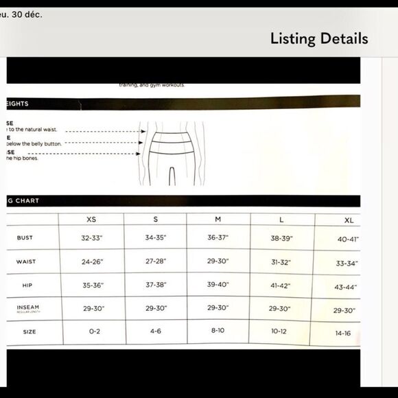 Compression high waist yoga capri leggings NWT grey size M - Picture 10 of 14
